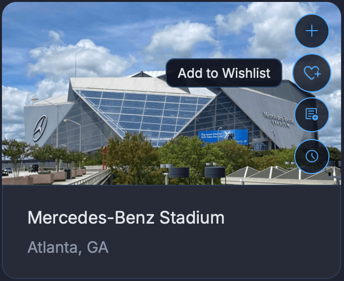 Wishlist stadiums